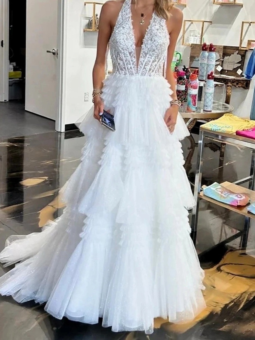 White Wedding Gown Like New